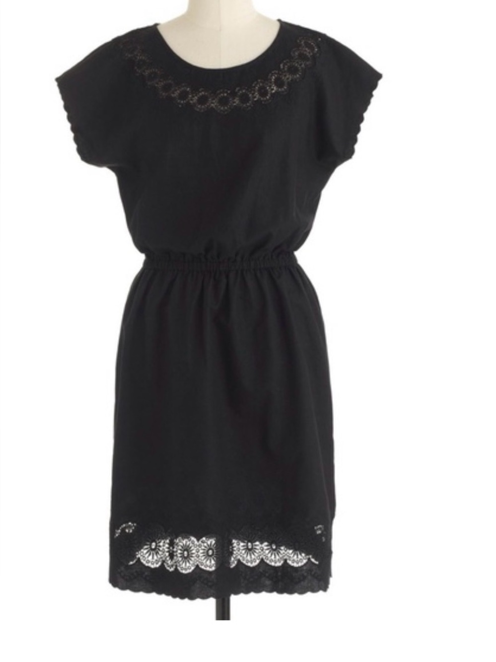 J Crew Black Linen Dress